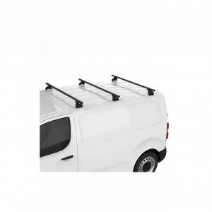 Sistem de 3 bare transversale otel CRUZ 923-064 Cargo Xpro 2022 SF3-130 pentru Peugeot e-Partner L1/Standard (III) (2021-->) cu puncte fixe - Img 5