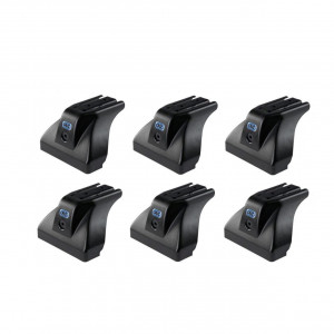 Sistem de 3 bare transversale aluminiu CRUZ 925-095 Alu Cargo Dark AF3-128 pentru Peugeot e-Partner L1/Standard (III) (2021-->) cu puncte fixe - Img 3