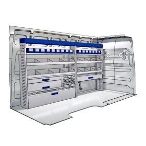 Sistem mobilier modular pe partea stanga Provan 57-1-140-00 pentru MERCEDES Sprinter 2018, ampatament L2 (3924 mm) tractiune fata, inaltime H2 (2351 mm) - Img 2
