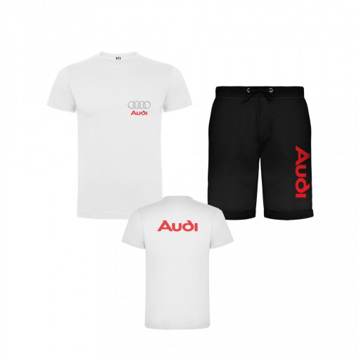 Бел летен сет Audi