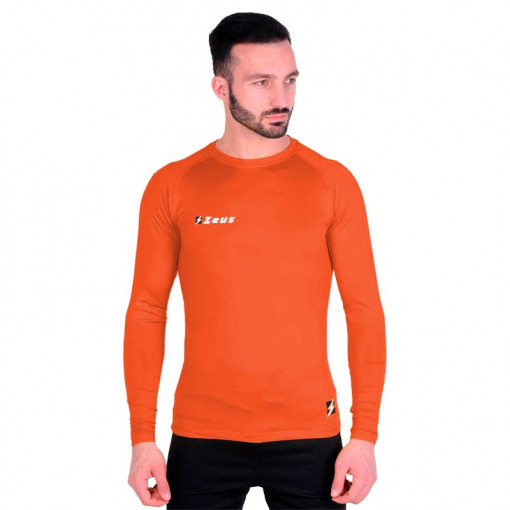 Машка спортска топлинска блуза ZEUS Maglia Fisiko M/L Arancio fluo