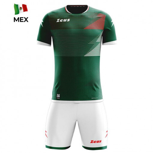 Детски комплет дрес ZEUS Kit Mundial MEX Verde/Bianco