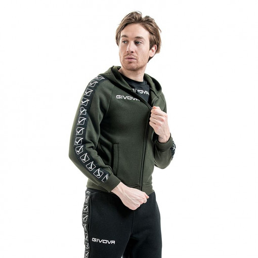 Машки дуксер GIVOVA Felpa Full Zip Band 0051