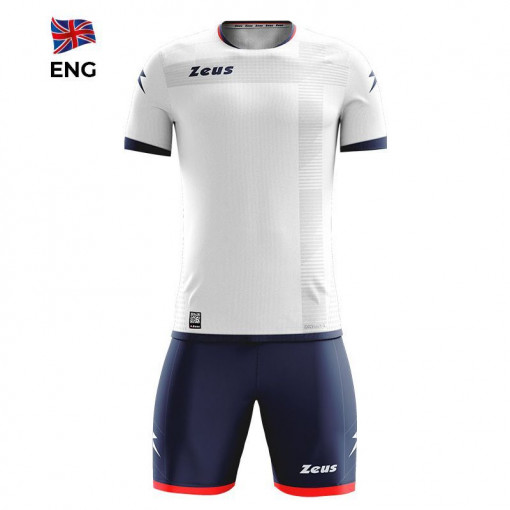 Детски комплет дрес ZEUS Kit Mundial ENG Bianco/Blu