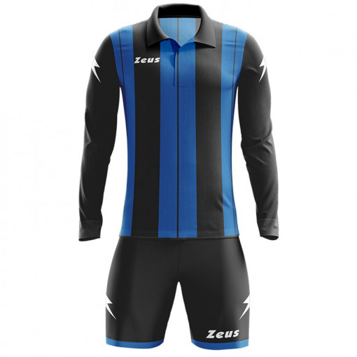 Детски футбалски комплет дрес ZEUS Kit Pitagora Nero/Royal