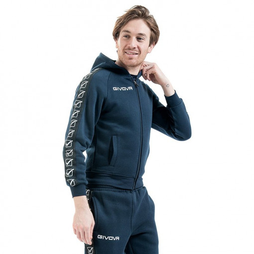 Машки дуксер GIVOVA Felpa Full Zip Band 0004