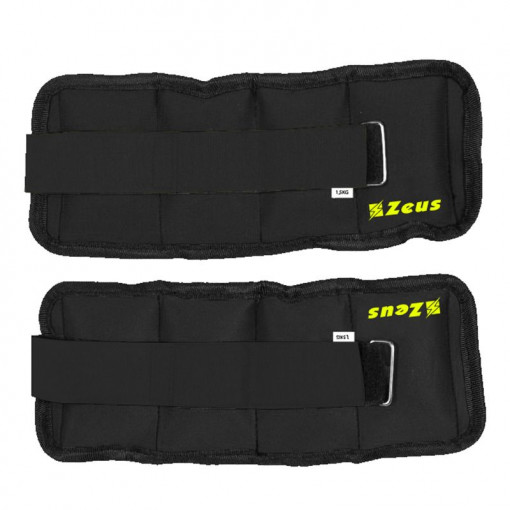 Тегови за нозе / раце ZEUS Cavigliera / Polsiera 1.5kg x 2 Nero
