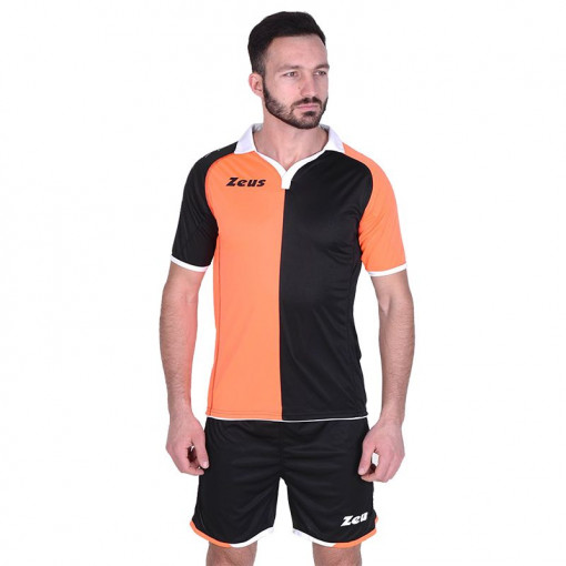 Футбалски комплет дрес ZEUS Kit Gryfon Arancio Fluo/Nero