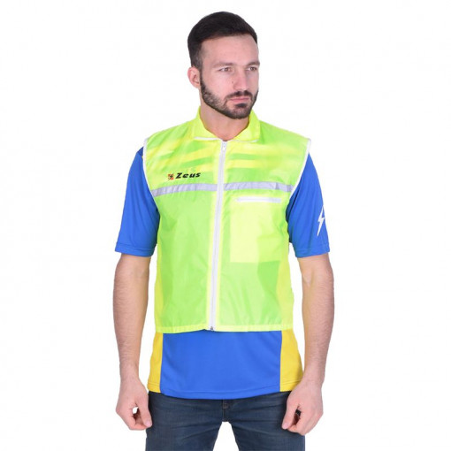 Машка јакна/шушкавец ZEUS Rain Jacket Runner Smanicato Fluorescente