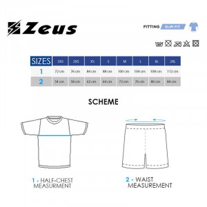 Детски комплет дрес ZEUS Kit Scorpion Granata/Bianco