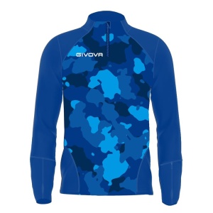 Машка Блуза GIVOVA Maglia Tecnica Half Zip Army 0204