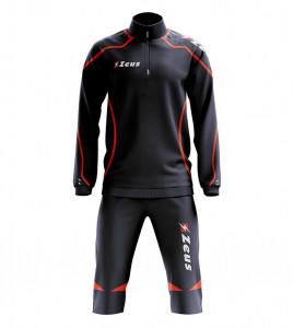 Детски тренерки ZEUS Tuta Viky 3/4 Pant Nero/Arancio
