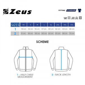 Машки дуксер ZEUS Felpa Ultra C/Zip Blu - Img 3
