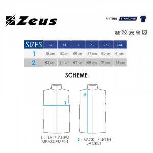 Машки елек ZEUS Smanicato Rodi Granata/Nero - Img 5