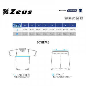 Машки комплет дрес ZEUS Kit Sticker Bianco/Nero - Img 4