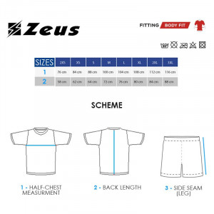 Детски комплет дрес ZEUS Kit Aquarius Royal/Blu