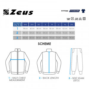Детски тренерки ZEUS Tuta Viky 3/4 Pant Nero/Arancio - Img 2