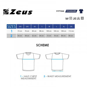Машка маица ZEUS Shirt Mida Turquoise/Bianco