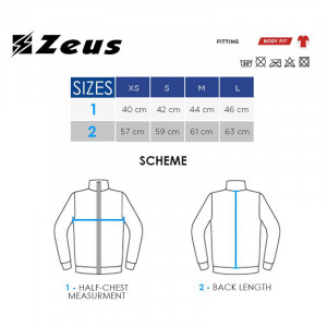 Машка спортска топлинска блуза ZEUS Maglia Lupetto Bianco - Img 2