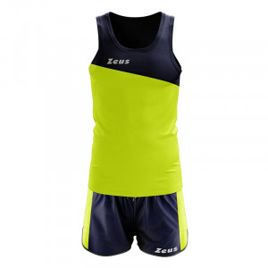 Машки комплет дрес за трчање ZEUS Kit Robert Blu/Giallo Fluo