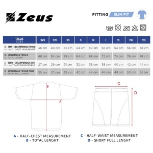 Машки комплет дрес ZEUS Kit Lybra Uomo Giallo Fluo/Blu - Img 8