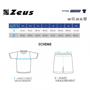 Машки комплет дрес ZEUS Kit Omega Aqua/Blu