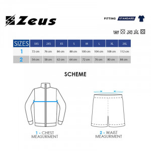 Машки футбалски комплет дрес ZEUS Kit Ulysse ML Giallo fluo/Blu