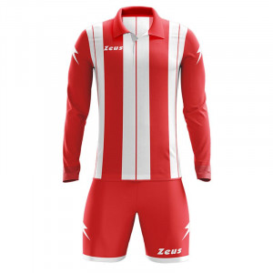 Детски футбалски комплет дрес ZEUS Kit Pitagora Rosso/Bianco