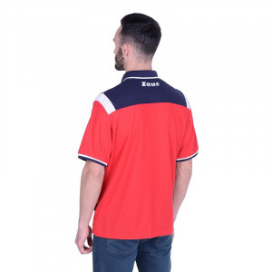 Машка маичка ZEUS Polo Vesuvio Blu/Rosso - Img 2