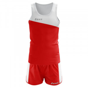 Машки комплет дрес за трчање ZEUS Kit Robert Bianco/Rosso