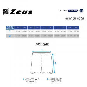 Машки шорцеви ZEUS Bermuda Vesuvio Nero/Giallo fluo - Img 5