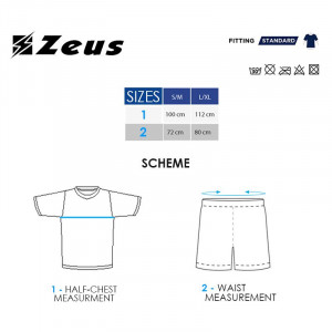 Футбалски комплет дрес ZEUS Kit Icon Sampdoria Royal/Bianco
