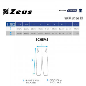 Детски шорцеви ZEUS Pinocchietto Enea 3/4 Pant Blu - Img 2