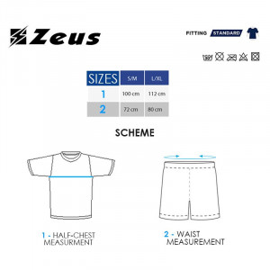 Комплет дрес ZEUS Kit Mundial NLD Arancio fluo/Nero - Img 2
