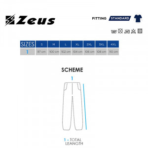 Машки долен дел тренерки ZEUS Pant Relax Monolith Blu - Img 5