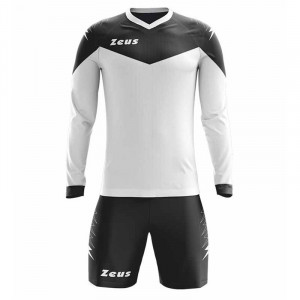 Детски футбалски комплет дрес ZEUS Kit Ulysse ML Bianco/Nero