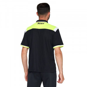 Машка маичка ZEUS Polo Vesuvio Nero/Giallo Fluo - Img 3