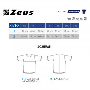 Машка маичка ZEUS T-shirt Plinio Bianco/Blu