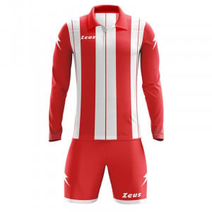 Машки футбалски комплет дрес ZEUS Kit Pitagora Rosso/Bianco