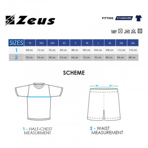 Детски комплет дрес ZEUS Kit Vesuvio Blu/Royal