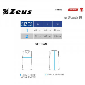 Машки термички топ ZEUS Maglia Fisiko Smanicata Blu - Img 2