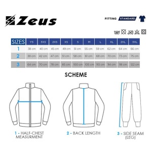 Тренерка ZEUS Tuta Relax Ulysse Blu/Rosso - Img 5