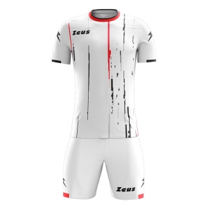 Детски комплет дрес ZEUS Kit Bolt White Rosso/Nero