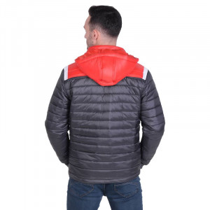 Машка јакна ZEUS Giubbotto Vesuvio Dark Grey/Tang Red - Img 2