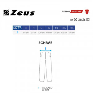 Машки долен дел тренерки ZEUS Pant Train Monolith Blu - Img 5