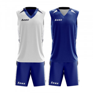 Двостраниот кошарски дрес ZEUS Reversible Kit Jam Royal/Bianco