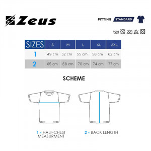 Машка маичка ZEUS Maglia Fit Bianco - Img 2