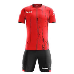 Детски комплет дрес ZEUS Kit Bolt Rosso/Nero