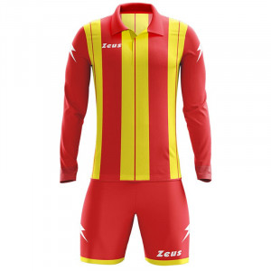 Детски футбалски комплет дрес ZEUS Kit Pitagora Rosso/Giallo