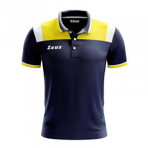 Машка маичка ZEUS Polo Vesuvio Blu/Giallo - Img 4